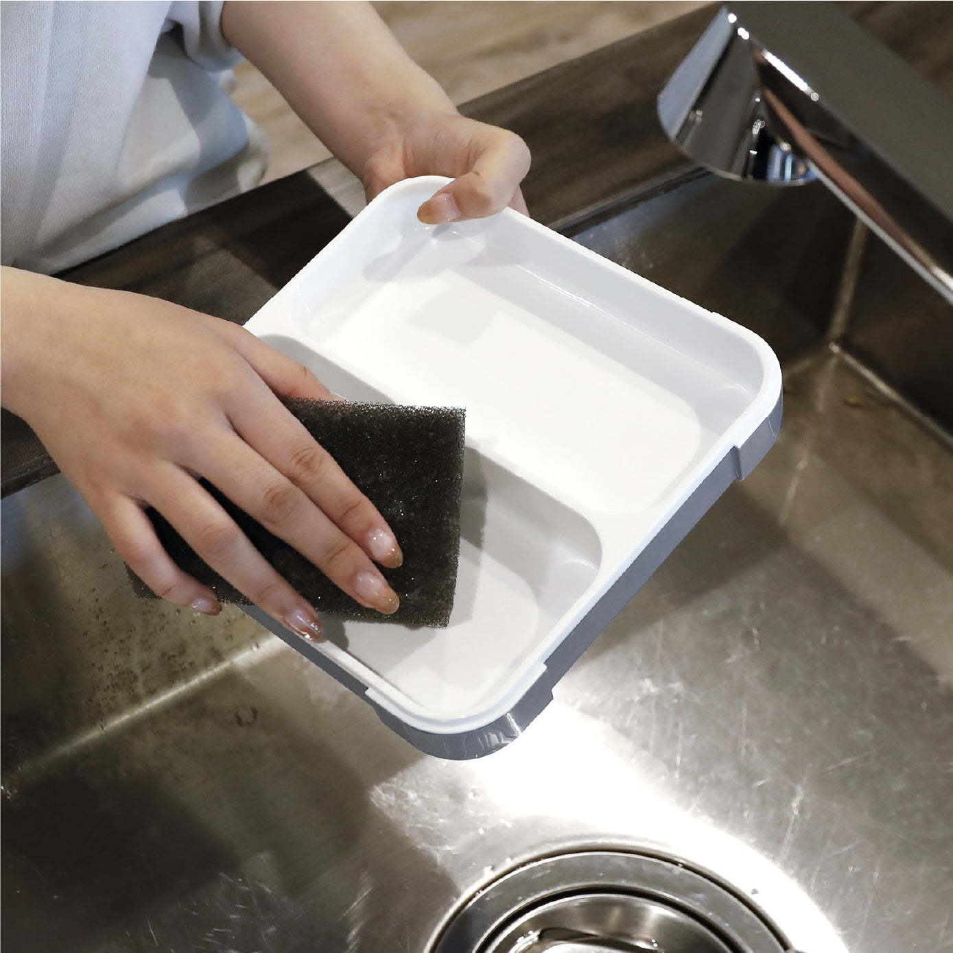 薄型弁当箱 抗菌フードマン800ml