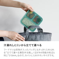 薄型弁当箱 抗菌フードマン500ml