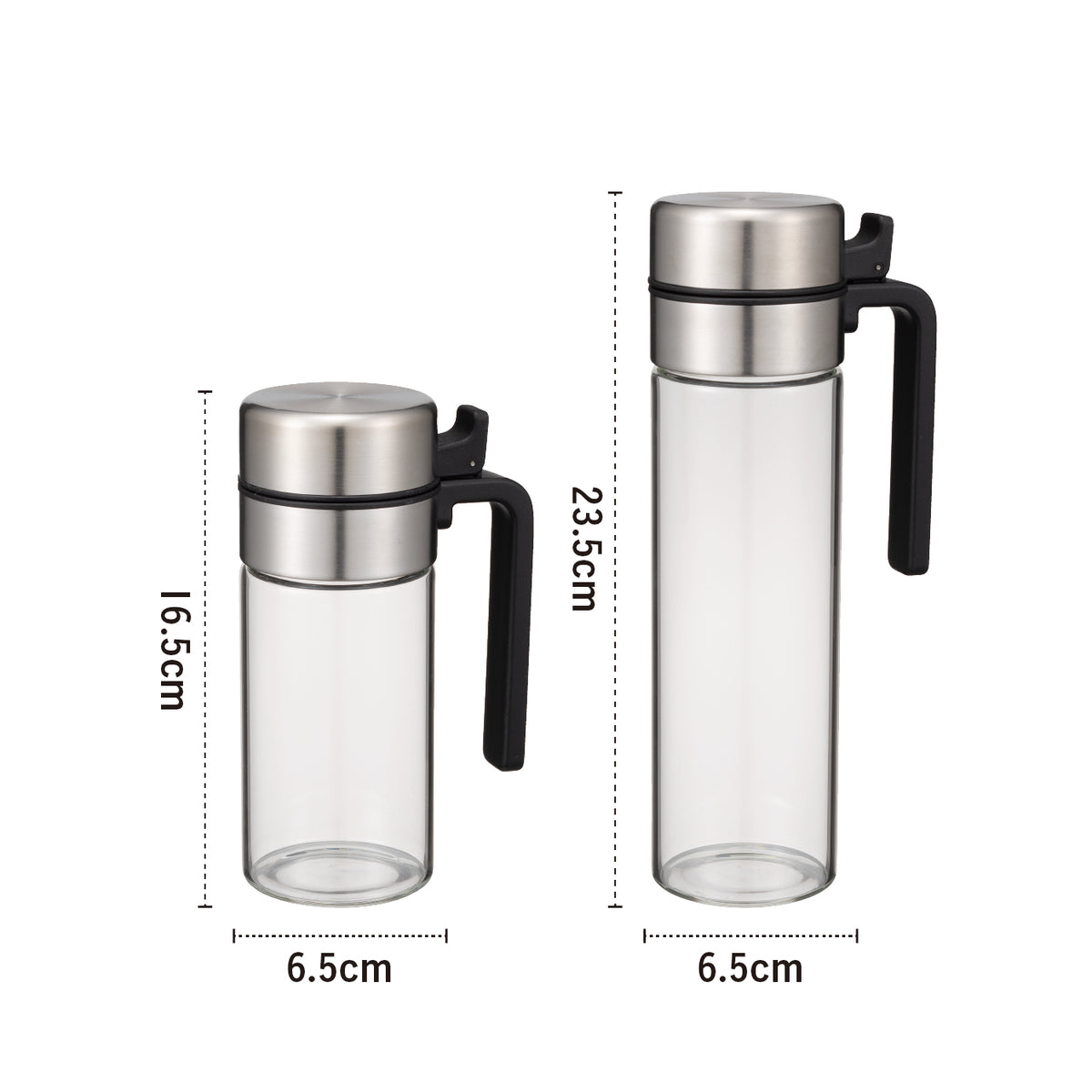 <span style="display:block; text-align:center;">
【300ml】サイズ/W6.5×D10×H16.5cm<br>
【500ml】サイズ/W6.5×D10×H23.5cm
</span>